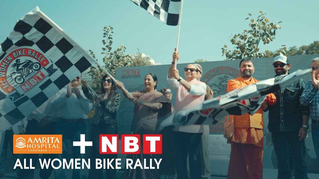 Women’s Day Bike Rally at Amrita Hospital Faridabad & NBT