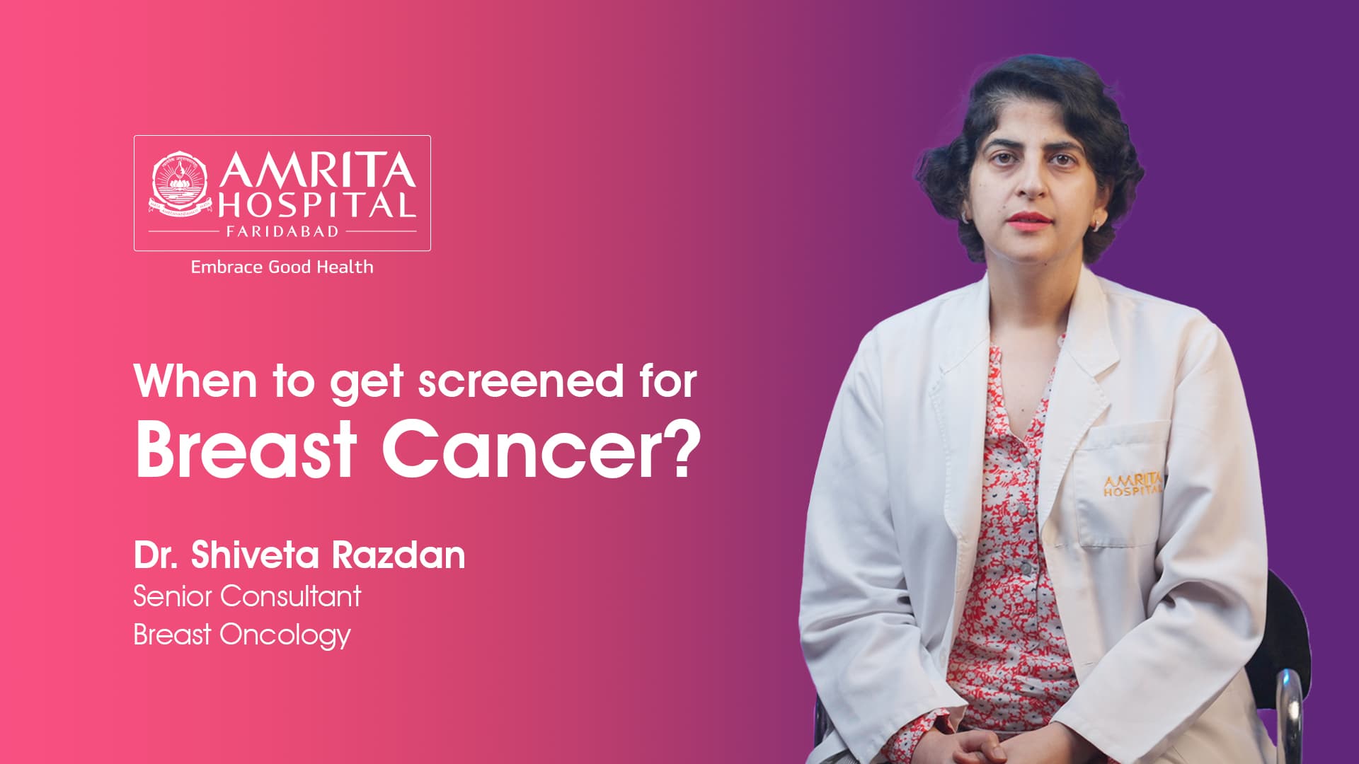 When to get screened for Breast Cancer?