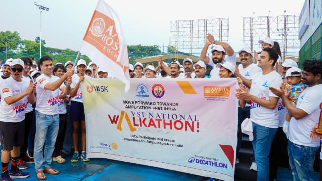 Amrita Hospital organizes ‘National Walkathon’ in association with the Vascular Society of India to promote awareness on vascular diseases